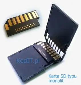 Karta pamięci SD typu monolit