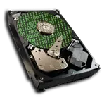 Dane cyfrowe na talerzach dysku twardego